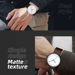 YAZOLE men watch Quartz Casual Exquisite Fashion Simple Waterproof Luxury Holiday gift Mineral glass Leather strap [522]