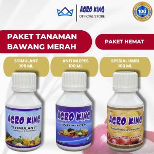 AGRO KING - Paket Tanaman Bawang Merah - Pupuk Hormon ZPT Nutrisi pertumbuhan dan pembuahan umbi