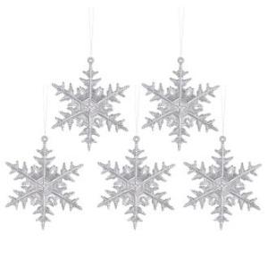 Christmas Tree Decoration Transparent Key Snowflake Pendant Creative New Fawn Hanging Pieces Christmas Tree Ornaments