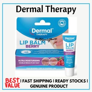 Dermal Therapy Lip Balm Berry 10g - Hydrate & Soften Severely Dry Lips