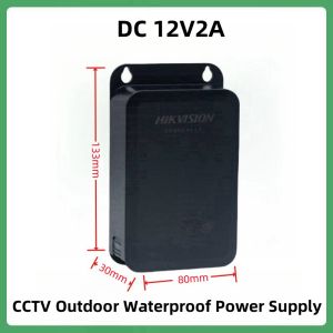 Hikvision CCTV Camera Power Adaptor DC 12V2A  Wall Mounted  Outdoor Waterproof Power Supply
