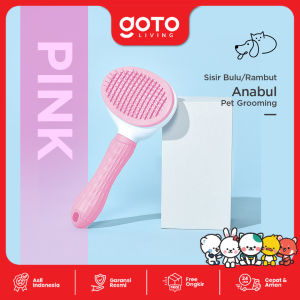 Goto Glow Sisir Bulu Rambut Tombol Kucing Anjing Pet Grooming Brush