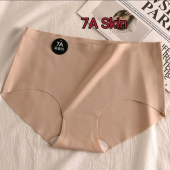 🇲🇾[Local Seller] 7A Women Ice Silk Seamless Panties Mid Waist Woman Underwear Crotch Antibacterial Briefs 美拉德色系冰丝无痕内裤