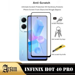 Tempered Glass Layar INFINIX HOT 40 PRO pelindung Layar Depan Smartphone