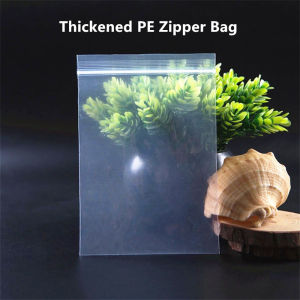 100pcs Reclosable Clear Thickened PE Zip-lock Bags Zipper Self-sealing Plastic Pouches Food / Gift / Daily Commodity Packaging2026