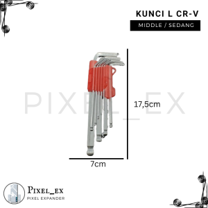 Kunci L Bintang Set 9 pcs Hex Set Key Expander