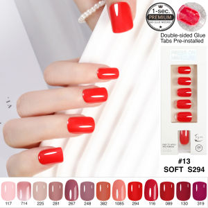 JOYME Press-on Plain Soft Nails 24pcs Short Long Chrome Cat-eye Colour Magic Press Fake Nail Stick on Manicure Almond Coffin Sticker Waterproof Multiple-use