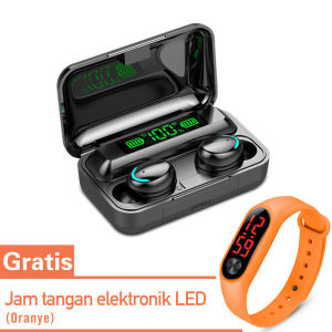 headset bluetooth full bass TWS Earphone bluetooth Earbuds Bluetooth Wireless 9D HIFI Stereo Dengan Kotak Charger 3500 mAH buat hp untuk iphone xiaomi sumsung vivo oppo realmi