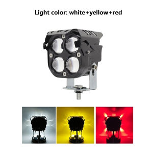 New 3" 60W LED Work Light Square Waterproof Yellow Fog Driving Light with IP67/IP68 Compatibility