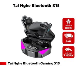 (SALE TRỢ GIÁ 50%) Tai Nghe Không Dây X15 Bluetooth Âm Thanh Hifi Sống Động Điều Khiển Cảm Ứng Không Trễ Cao Cấp - Thích Hợp với Mọi Dòng Điện Thoại