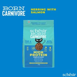Schesir Born Carnivore - Cat High Protein Oven-Baked Complete & Balanced Dry Food 1.25kg / 2.5kg