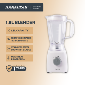 Hanabishi Blender 1.8L (White) HA3160B