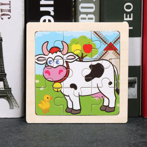 Children Puzzle Game Wooden Puzzle Toys Puzzle 9 pieces Early Learning Educational Toys Kid Toys Baby Toys Mainan Puzzle Mainan Kanak