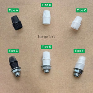 Ikatan kabel pendek jepitan mur + drat as + mur ring tajam baut sparpart sepasang lampu gantung kop base