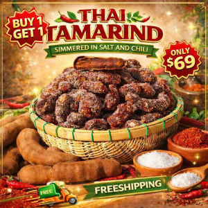 [ BUY 1 TAKE 1 ] Thai Tamarind simmered in salt and chili - Delicious sour and spicy snacks