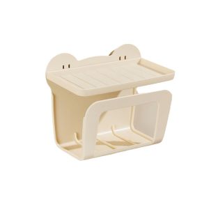 Cartoon Wipes Storage Box Tissue Holder Wall Mounted Punch-free Paper Towel Holder Tissue Box Bathroom Wipes Rack