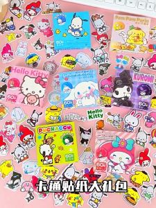 Pelekat Kartun✨ 60+3Pcs Cute Waterproof Character Stickers for Journaling Scrapbook DIY Decoration Gift