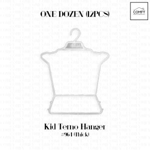 (One Dozen) Pack of 12 Sahara Kid Size Terno Hanger Transparent Hanger Frame