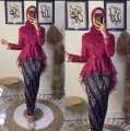 Kebaya modern wanita elegant/Kebaya wisuda modern cantik/setelan kebaya aurora tile rok plisket/Kebaya graduation. 