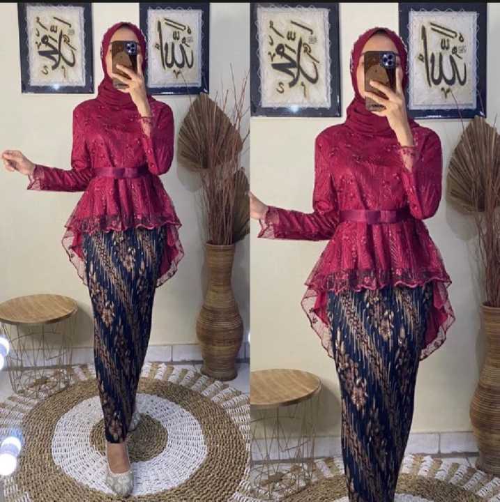 Kebaya%20modern%20wanita%20elegant/Kebaya%20wisuda%20modern%20cantik/setelan%20kebaya%20aurora%20tile%20rok%20plisket/Kebaya%20graduation%20-%20Image%203