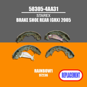 BRAKE SHOE REAR (GRX) 2005 for HYUNDAI STAREX [REPLACEMENT] Part #58305-4AA3158305-4AA30583054AA30