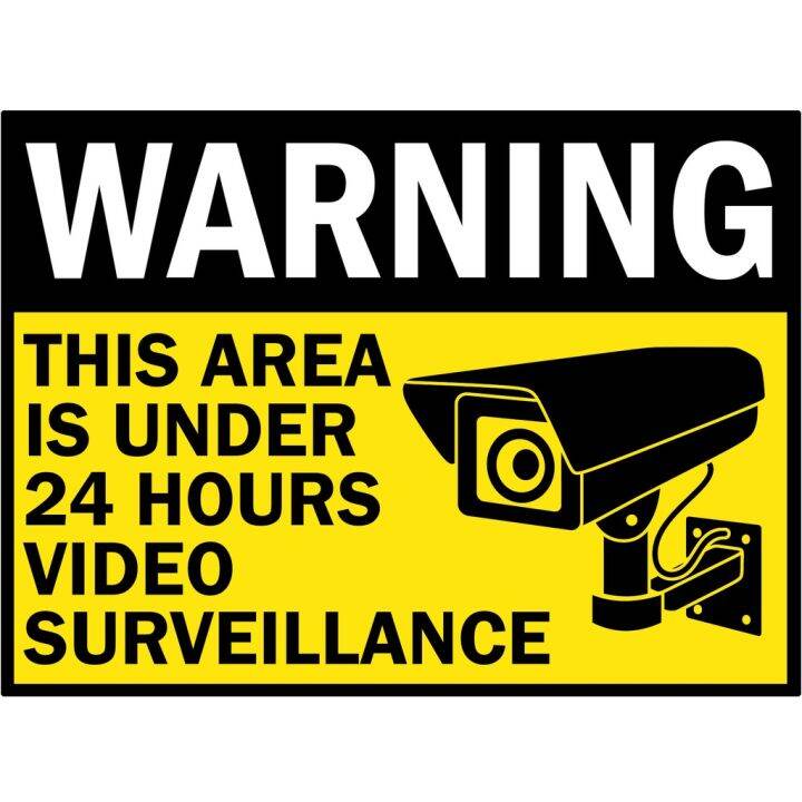 CCTV 24 Hours - Laminated Signage - A4 Size | Lazada PH