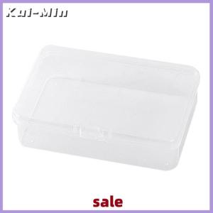 Kui-Min New Transparent Plastic Storage Box Photocards Small Card Storage Box Desk Organizer Box Classification Box Stationery