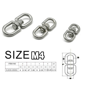 8 Shape Rotary Buckle Safety Climbing Swivel Hook Connector Carabiner Clasp
