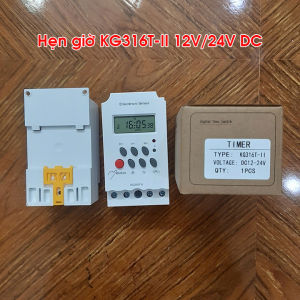 Công tắc hẹn giờ 12v 24V DC KG316 T-II/25A/12V/24v bật tắt tự động thiết bị điện 1 chiều 12V 24V