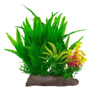 Realistic Green Aquariums Decoration Artificial Water with Base for Fishtanks Home Use and Office Decoration