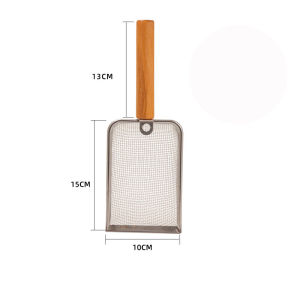 SKISOPGO Cat Litter Scoop Metal Long Handle Litter Scooper Deep Shovel Cat Kitten Litter Box Cleaning Tool
