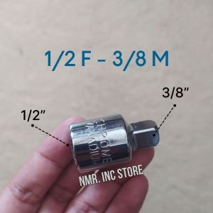 Adaptor Mata Kunci Shock 1/4 3/8 1/2 Converter Adapter Stang Male Female Sok Sock Shock.