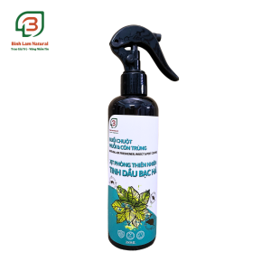 Xịt thơm phòng tinh dầu Bạc Hà khử mùi diệt khuẩn ẩm mốc hỗ trợ đuổi muỗi côn trùng hữu cơ Bình Lam Natural 260ml