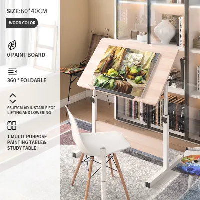 COD Drafting Table Drawing Table Mobile Laptop Desk Atisto Sturdy not Wobbly Tiltable Available in m