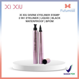 XI XIU Divine Eyeliner Stamp | 2 in1 Eyeliner | Liquid | Black | Waterproof | BPOM