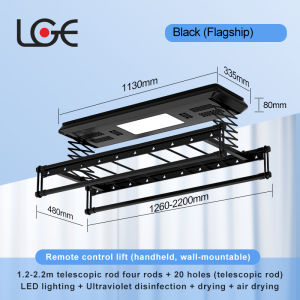 Ceiling Clothes Hanger Electric Clothes Hanger Xiaomi app 遥控 Lifting Clothes Hanger 智能电动晾衣架 Rak Pengeringan Elektrik Automatic Clothes Hanger