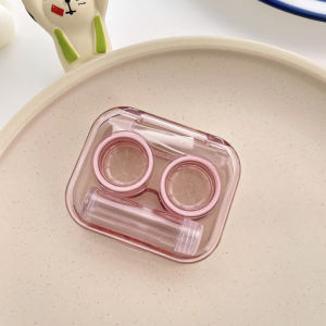 Indo - Clear Lens Organizer / Tempat Lensa Kontak Bening / Tempat Kotak Lensa + Penjepit + Tongkat