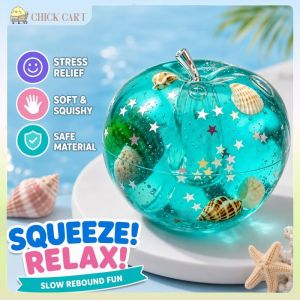 Stress Relief Squishy Toy Ocean Shell Apple Soft Slow Rise Squeeze Decompression Home Desk Gift