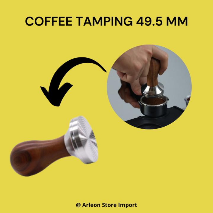 Coffee Pressed Tamping 49.5MM kopi Tamper Ulir Rok presso / Mesin Espresso Lazada Indonesia