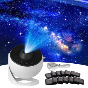 Star Projector: Rechargeable Battery Powered Galaxy Night Light Home Planetarium Projector with Realistic Starry Nebula Planet Presentation - Perfect Living Room Decor for Kids Teen Girls and Adults.