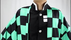 2025Anime Demon Slayer Kimetsu No Yaiba kostum untuk wanita kanak-kanak lelaki Kamado Nezuko pakaian seragam set Agatsuma Zenitsu tomoika Giyuu Kimono penuh09/08