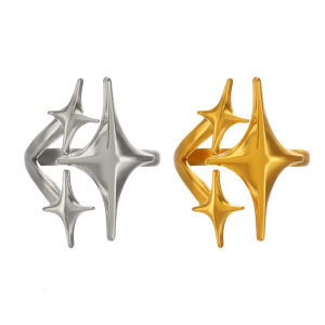 Fashionable Cosmiced Theme Sturdy Alloy Finger Rings Elegant Statement Pieces for Memorable Occasions Wear