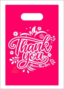 plastik PE motif thank you uk 15x22 20x25 25x35