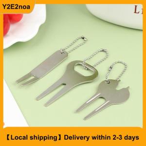 【Local shipping】 Zinc Alloy Golf Fork Line Divot Repairing Curved Fork Tool Green Repair Tool