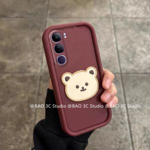 ใหม่ เคส Phone Case VIVO Y200 Y19s Y78 Y77 Y02s Y01 Y15A Y15s 4G 5G ลายการ์ตูนน่ารัก Ins เคสโทรศัพท์ หมีแฟชั่นรวมทุกอย่างป้องกันการตกเคสด้านหลังแบบนิ่ม Cover 2024