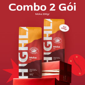 COMBO 2 gói Cà phê rang xay Moka Highlands Coffee 200g