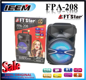 FTStar FPA-208 Portable Bluetooth  8 w/ Wire Microphone