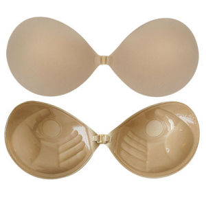 Lizida Women Invisible Chest Stickers Thickened Silicone Stereoscopic Palm Massage Cup Gathered Backless Bra