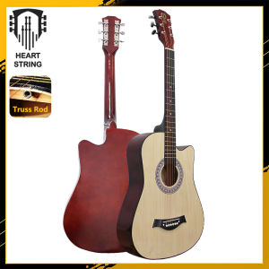 Heart String Low Action Acoustic Guitar Set with Truss Rod Music Stand for Beginners Adults Kids Students Guitar 38 Inches 41 Inches
