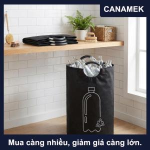 【CANAMEK】 Có Thể Gập Lại Thiết Kế 82L Rỗng Lưu Trữ Chai Giỏ Nhà Bếp Nước Thải Chai Collector Và Tổ Chức